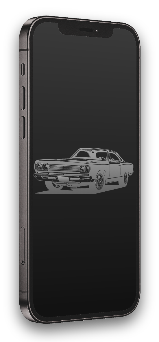 Custom screen protector Tempered Glass Plymouth GTX falconshield