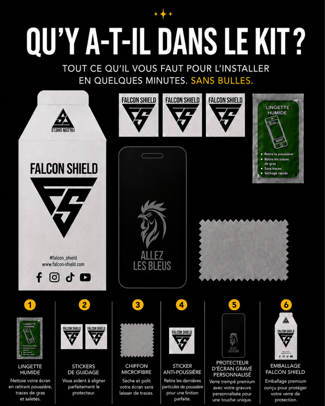 FRANCE EDITION - Verre de protection Gravé