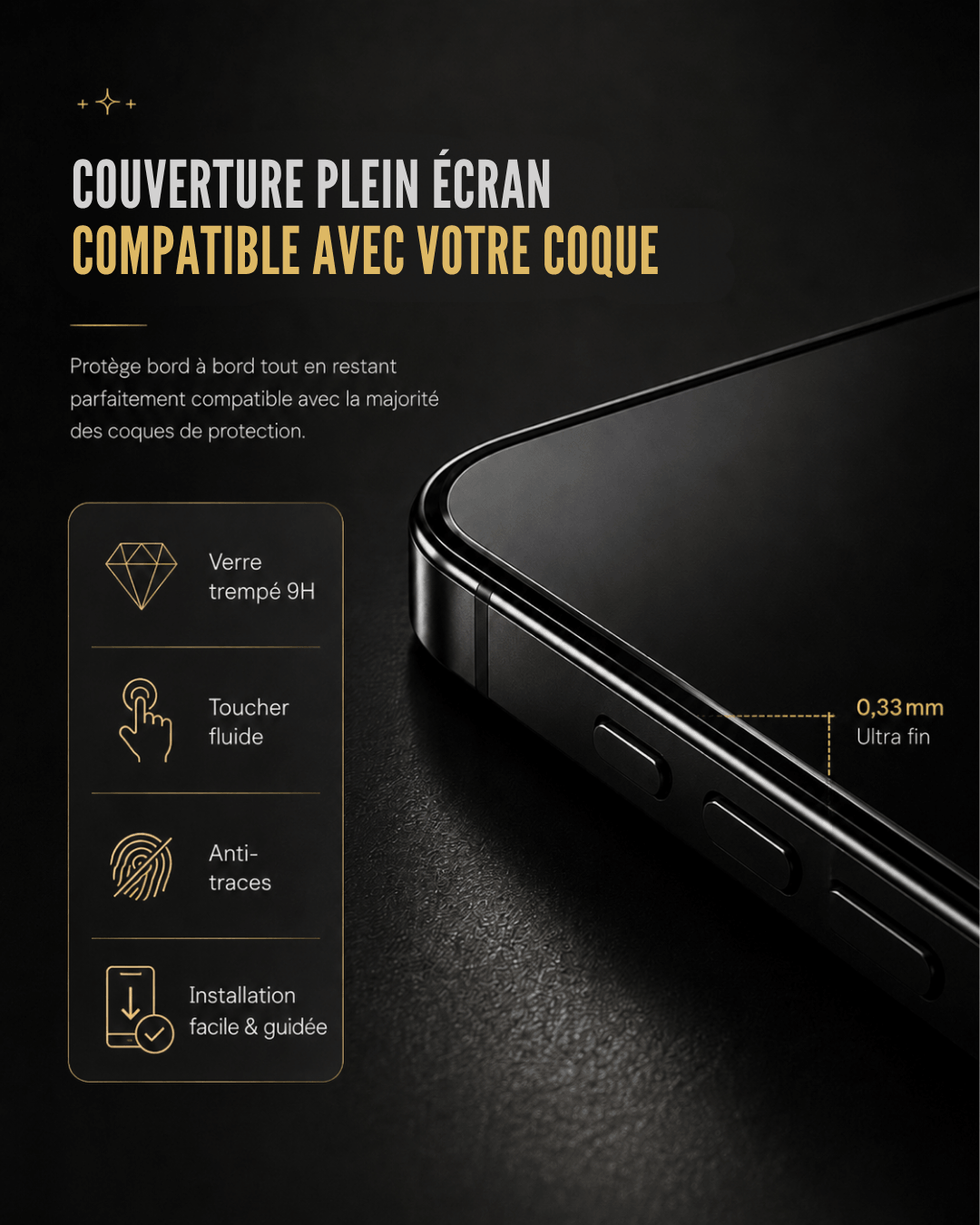 FRANCE EDITION - Verre de protection Gravé